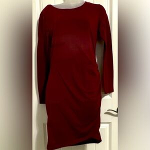BTFBM maroon long sleeved dress.